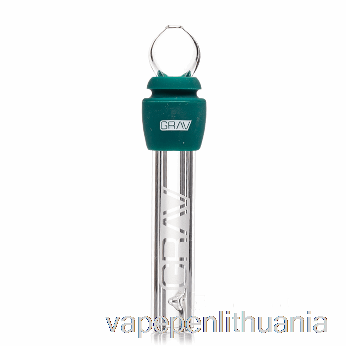 Grav Stiklas Bukas Su Silikoniniu Tamsiai žalsvai Mėlynos Spalvos Vape Skysčiu